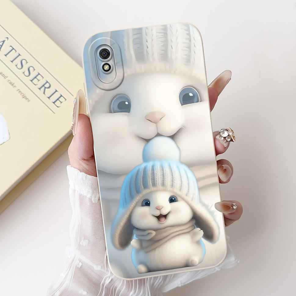 New For Redmi 9A M2006C3LG Case Fashion Girl Bow Rose Soft Silicone Cover For Xiaomi Redmi 9AT 9 A 6.53" Shockproof Phone Casing