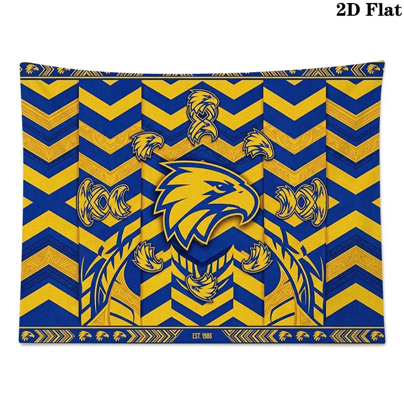 West Coast Eagles Wall Tapestry Aesthetic Wall Hanging Printed Fabric Blanket Decorative Tapestries for Bedroom Living Room Home Decor