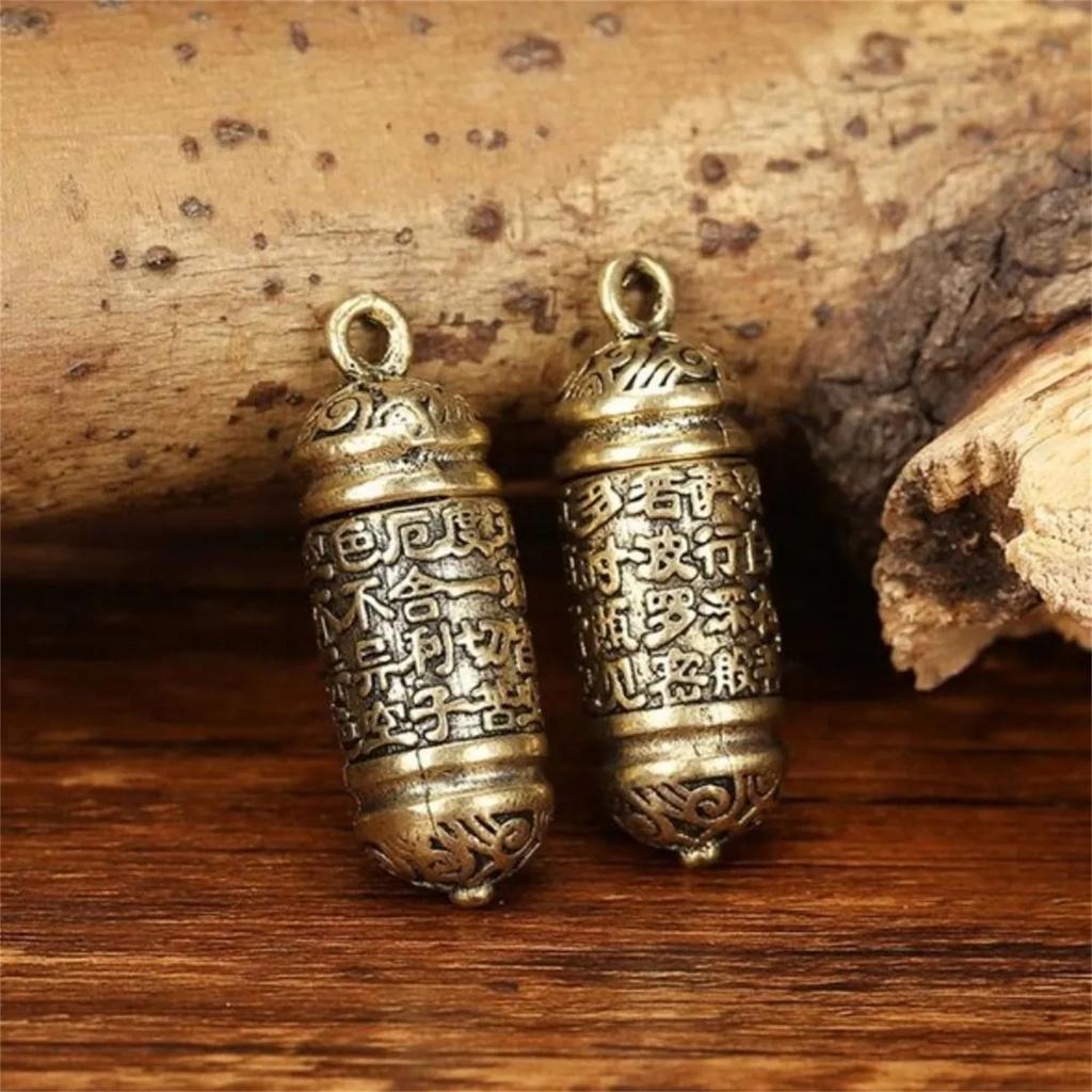 Брелок для ключей в форме сердца из латуни, подвеска для мобильного телефона, для мужчин и женщин, небольшая подвеска из высококачественной меди