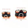 1Pc Double Row Kayak Ball Bearing Cam Cleat Pilates Equipment Marine Boat Fast Entry Rope Wire Clamp Fairlead Sailboat Yacht
