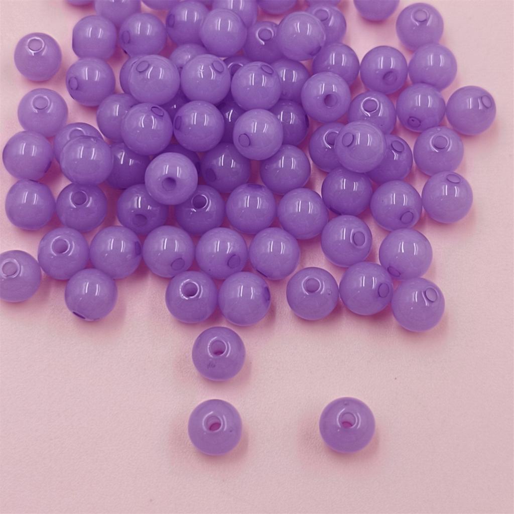 400 шт. 6 мм акриловые бусины желейного цвета DIY фурнитура ювелирные аксессуары браслет ожерелье одно отверстие кулон