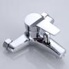 Zinc Alloy Basin Faucets Wall Mounted Hot Cold Water Dual Spout Mixer Tap For Bathroom Splitter Bath Shower Basin