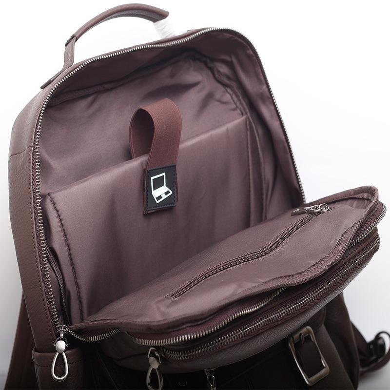 Стильный женский рюкзак Zency из натуральной кожи большой вместимости для женщин