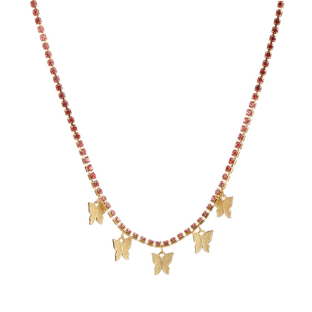 Ожерелье с бабочкой, кулон с бабочкой, ожерелье, женская цепочка на ключицу, модные женские украшения, подарок для девушки