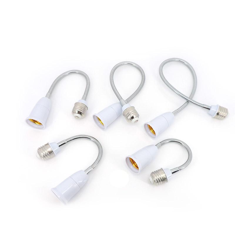 Гибкий цоколь светодиодной лампы E27 на E27, удлинитель, держатель держателя лампы, конвертер