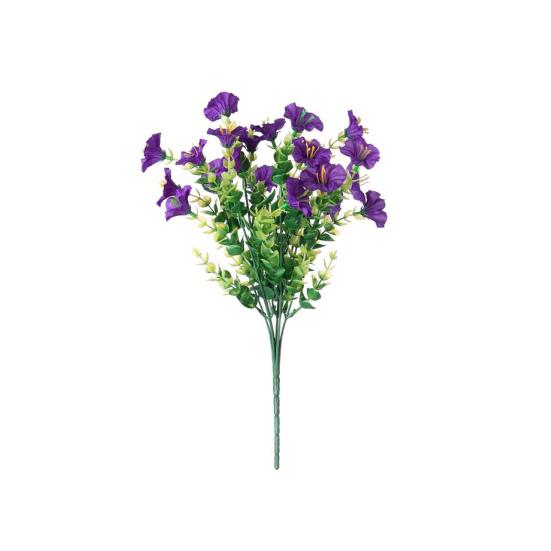 Искусственные Цветы Ипомеи для Улицы, Устойчивые к УФ, Имитация Пластиковых Растений для Домашнего Горшка, Веранды, Двора, Декора Окна