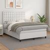 Maison Exclusive - Sommier À Lattes De Lit Avec Matelas Blanc 140x190cm Similicuir