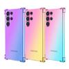 Прозрачный милый чехол для телефона с градиентом, тонкий, против царапин, гибкий чехол из ТПУ, противоударный защитный чехол для Samsung Galaxy S22 5G S23 FE S24 Ultra S23 +