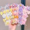 10Pcs/Set Baby Girls Hairpins Cute Flower Bow Lace Infant Toddler Barrettes Hair Clips Kids Hair Accessories