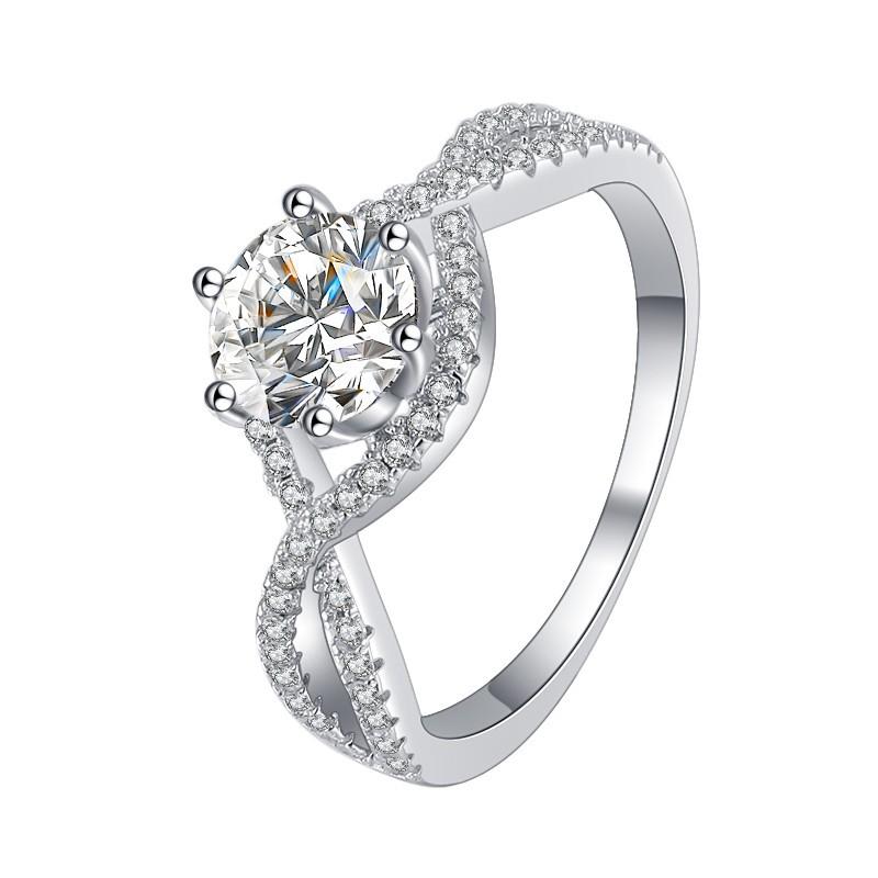 D цвет 1 карат муассанит S925 серебряное кольцо кольцо с муассанитом женские серебряные украшения обручальное кольцо с бриллиантом обручальное кольцо подарок для подруги