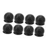8Pcs Truck Tow Ball Cover 50mm Strong Protection Soft Rugged Trailer Hitch Ball Cover for RV Caravan Black