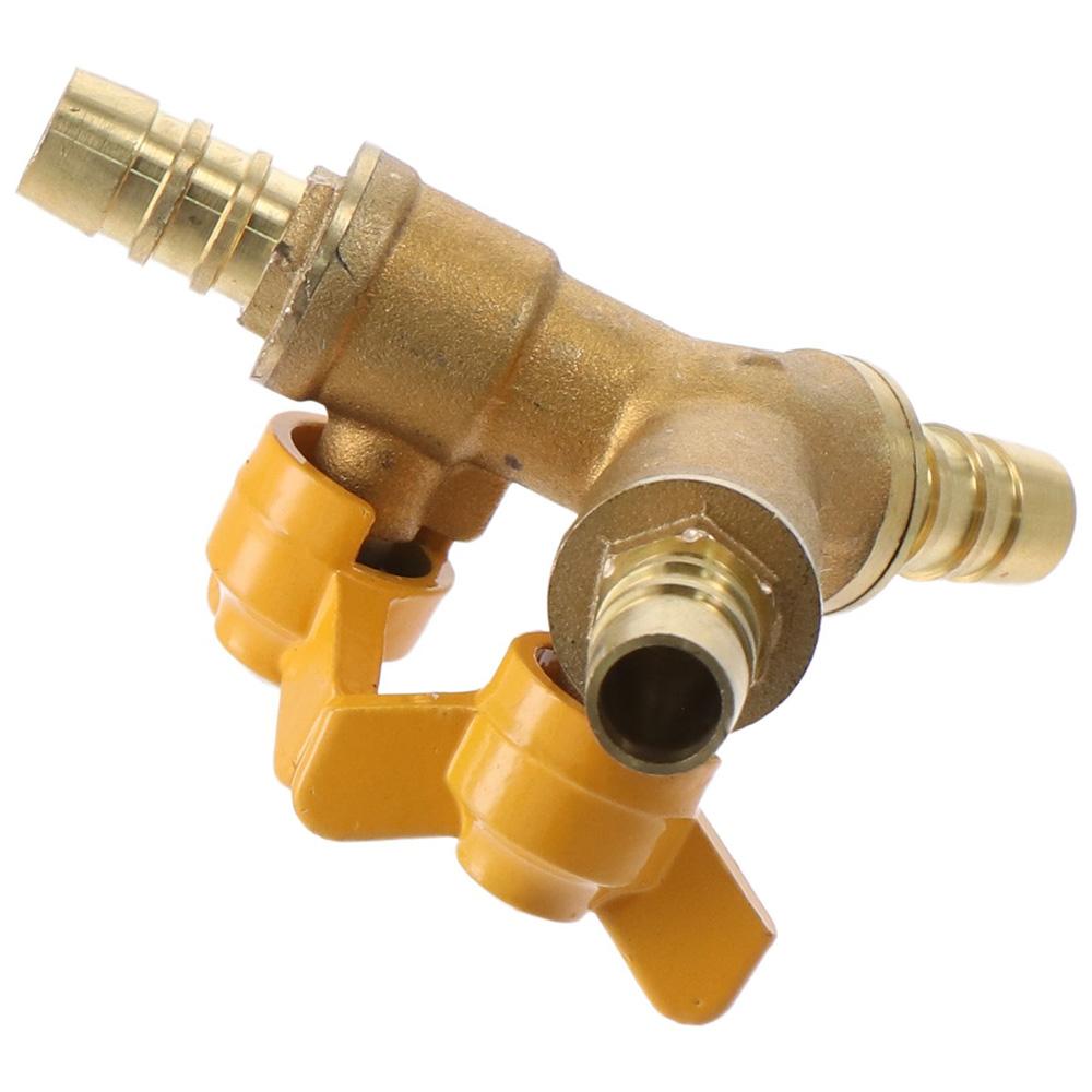 11mm Hose Barb Shut Off Ball Valve 2 Switch Pipe Fitting Connector Fuel Gas Water Oil