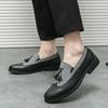 Модные кожаные туфли мужские туфли на платформе без застежек, роскошные мужские мокасины, дизайнерская обувь для вечеринок, обувь для отдыха на открытом воздухе Zapatos Para Hombres