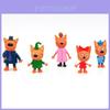 Пластиковые Топперы для Торта Набор 'Kid E Cats' Для Украшения Дня Рождения С Коллекционными Фигурками