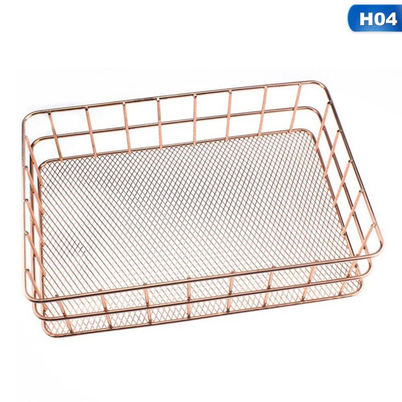 Корзина для хранения железа в стиле Nordic Simplicity, металлическая, комбинированная, держатель