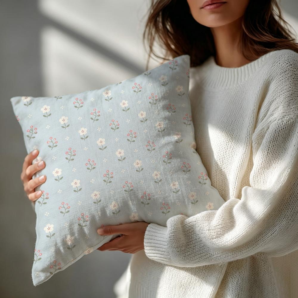 Pattern Small Floral Japanese Sundries Cushion Cover Patterned Cushion Cover Romantic Cozy Home Sofa Decoration