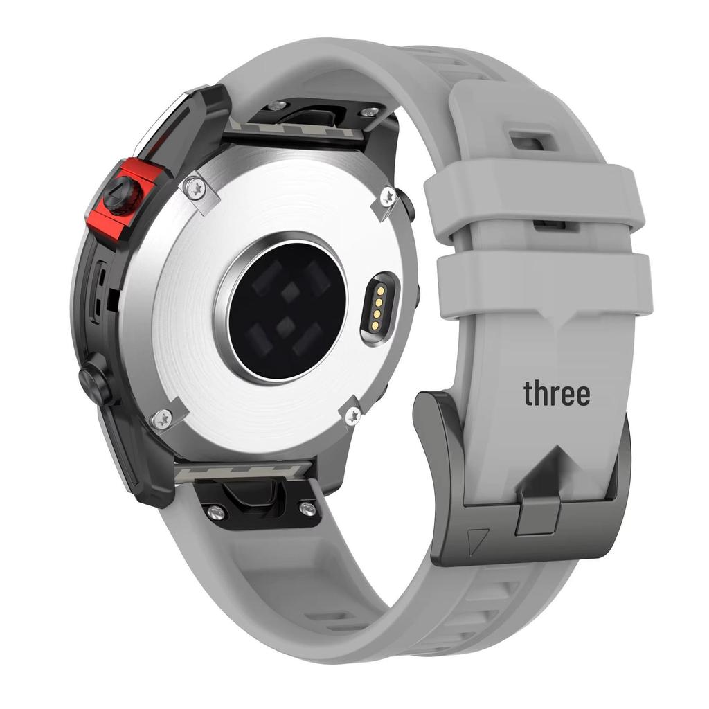 Силиконовый ремешок для часов Garmin Fenix 7/7s/7X Pro с быстросъемным креплением, стиль как у официального для моделей Fenix 5/6/935