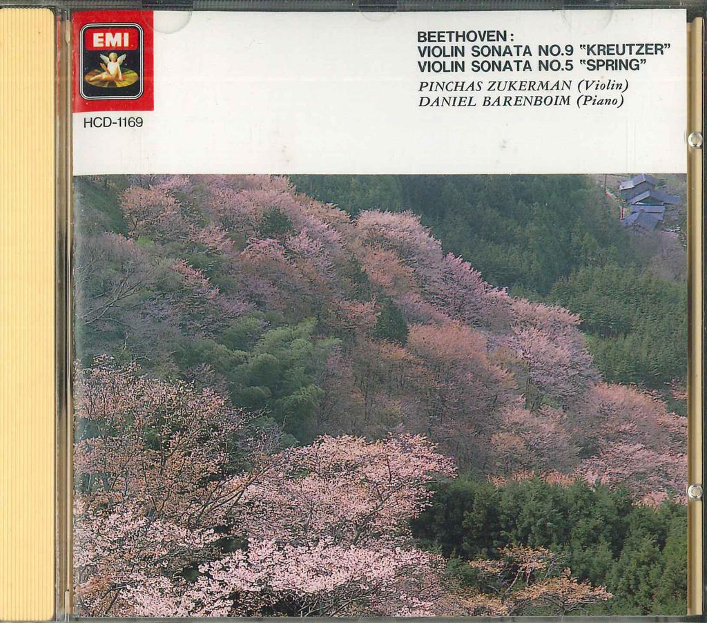 CD PINCHAS ZUKERMAN DANIEL BARENBOIM - Beethoven Spring  Kreutzer HCD1169 TOSHIBA EMI Japan Classical Used