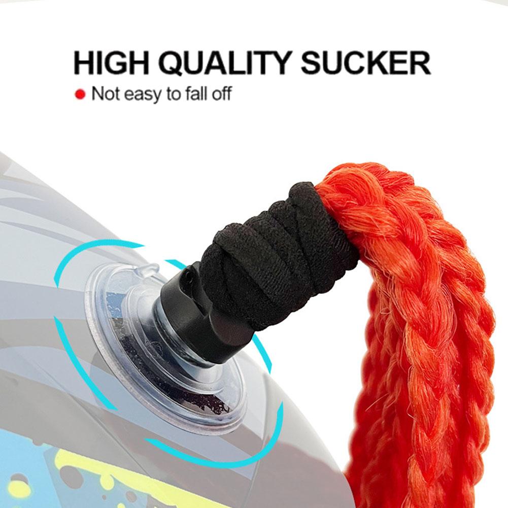 Мотоциклетный шлем Коса Хвост Балансировочный велосипед Шлем для езды Косички Косы Присоска Интересное Креативное Украшение