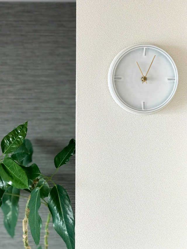 Керамические ГЛАЗУРОВАННЫЕ ЧАСЫ сделано в часах, настенные, стильные, простые, Z-01 (молочная глазурь), SUGY, Япония, 160 мм (молочная глазурь)