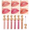 Cross-Border Bob Non-Fading Shimmering Fine Glitter Moisturizing Plumping Lip Gloss with Water-Light Mirror Finish.