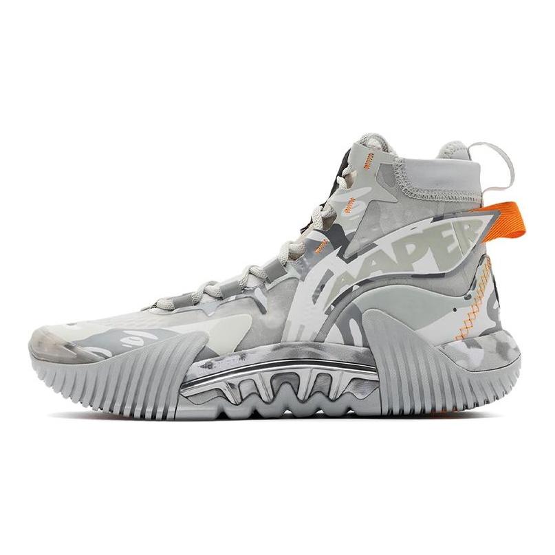 Баскетбольные кроссовки Aape X Li Ning Badfive 2 Low Мужские Высокие Ледяной Серый/Прохладный Серый ABFR001-11