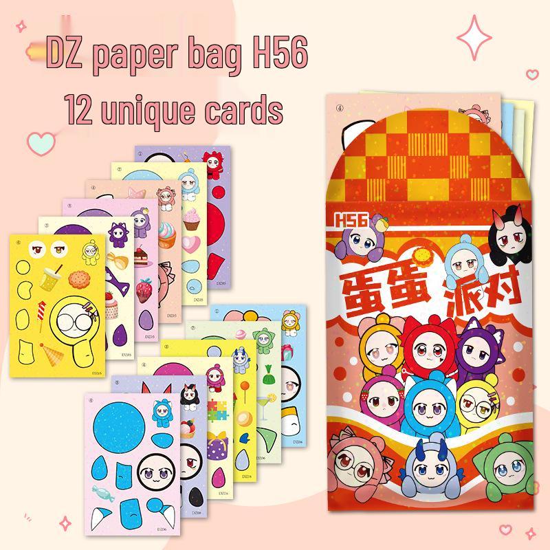Popular Egg Cartoon Stickers for 3-6 Year Olds: DIY Dress-Up and Educational Art Toy for Kids