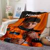 Custom Name Lando Norris Theme Printed Blanket - Perfect for Couch, Bed, Travel & Outdoor Use | Machine Washable, Cozy & Durable.