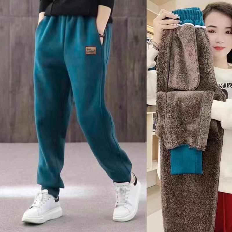 Плюс бархатные утолщенные леггинсы женские осенне-зимние эластичные шаровары с высокой талией для спорта и отдыха