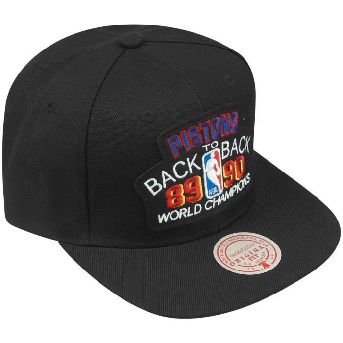 Casquette Snapback Detroit Pistons 1889/90 - Mitchell & Ness - Noir - Homme
