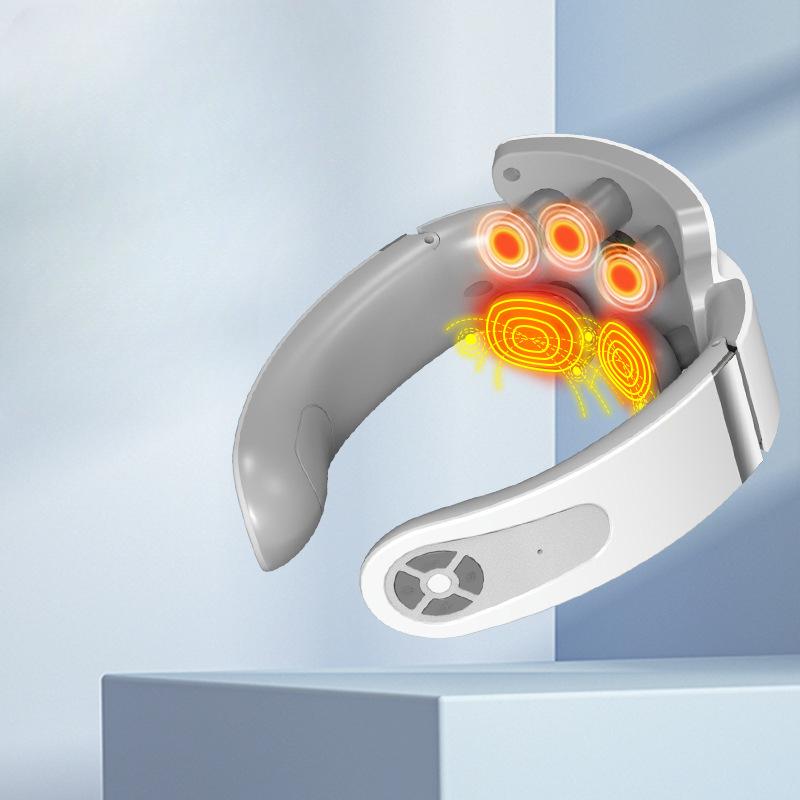 Instrument Massager Intelligent Pulse Hot Compress Neck Physiotherapy Instrument Electric Cervical Vertebra Massager Vibration Neck Protector