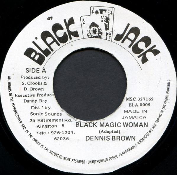 7-дюймовая пластинка DENNIS BROWN Black Magic Woman Comma Comma BLA0005 Black Jack Ямайка Регги Ска Даб Б/у