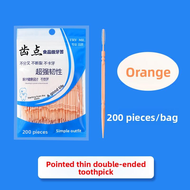 Double-ended Disposable Bagged Toothpicks for Cleaning Between Teeth