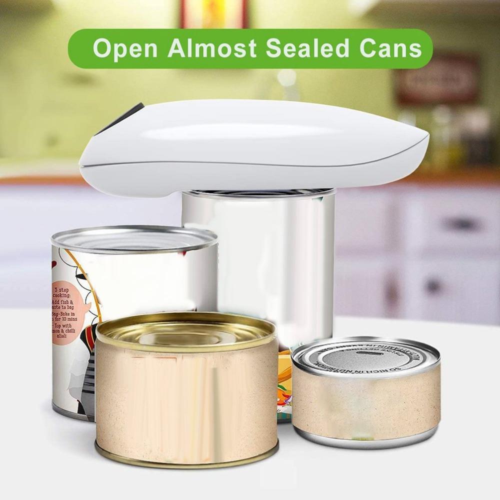Electric Can Opener Automatic Touch Handheld Can Openers Smooth Edge Practical Jar Bottle Openers Bar Kitchen Gadgets 6