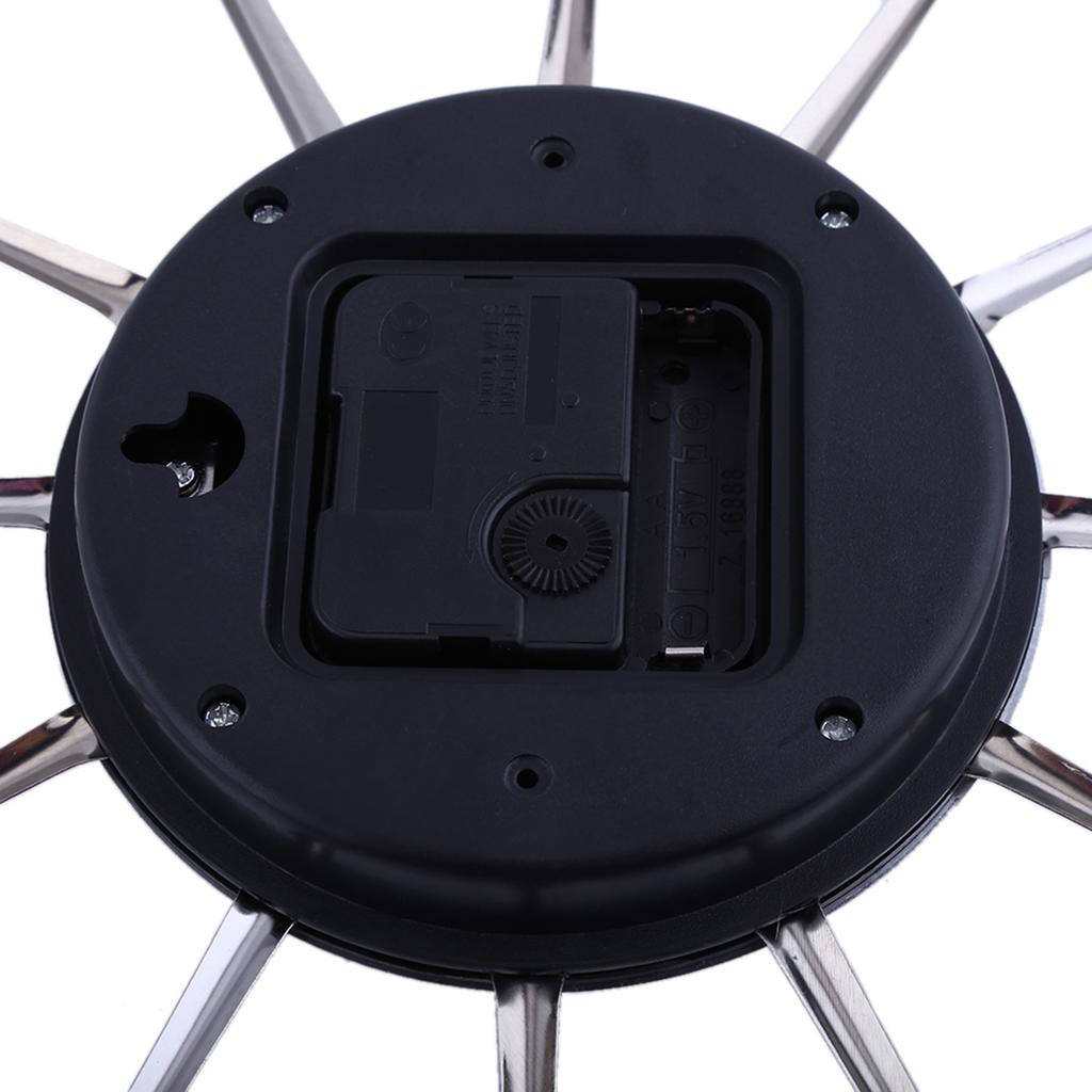 Большая 3D зеркальная поверхность серебряный современный дизайн столовые приборы кухонная утварь ложка вилка настенные часы своими руками