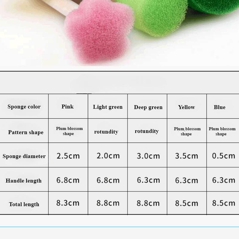 30 Piece Set of Children's Drawing Sponge Seals DIY Early Education Art Graffiti Painting Materials and Supplies