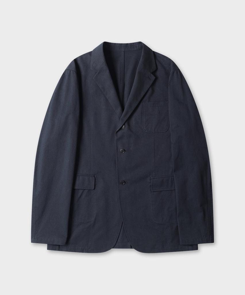 TAILDERN Bond Regular Cotton Tailored Jacket Navy