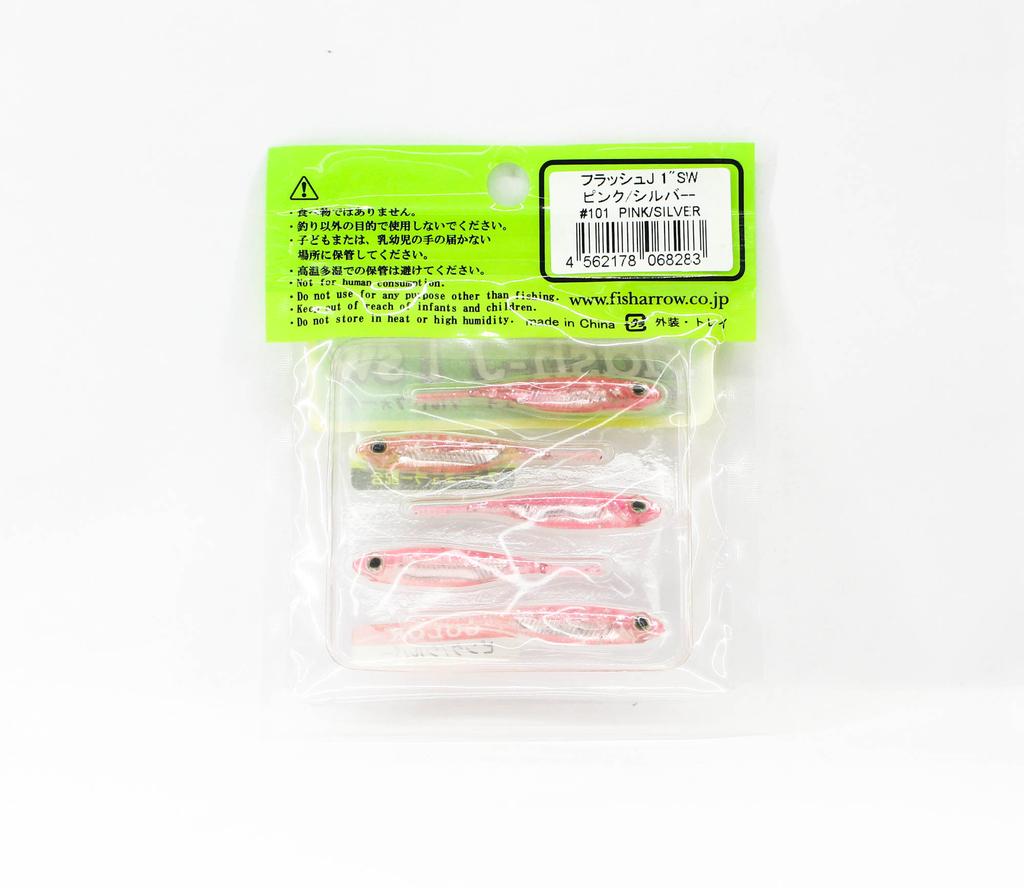 Fish Arrow Мягкая приманка Flash J SW 1 дюйм 5 шт в упаковке #101 (8283)