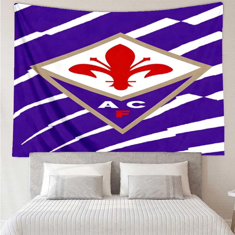 Fiorentina Football Club Printed Tapestry, for Bedroom,Livingroom, dormitory, Large Wall Decor, Fabric Decor Fan Birthday Gifts