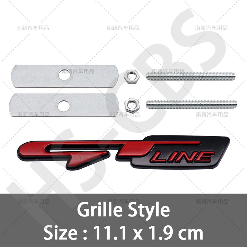 Metal Car Fender Metal Sticker Rear Trunk Badge Emblem For Peugeot GT GTline GT RCZ 406 405 205 3008 206 208 408 508 407 107 307