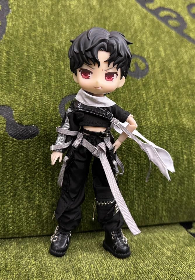 [TOYBARJAPAN] Фигурка персонажа в масштабе 1:12 Специальное предложение: Черный Модный Функциональный Комплект Одежды (Верх и низ) с комбинезоном, подходит для мужчин и женщин