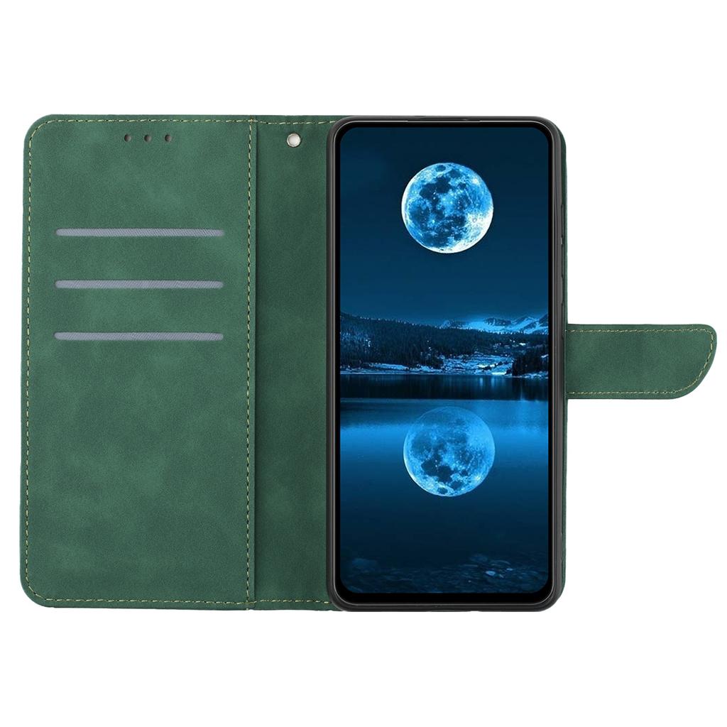 HT05 For Google Pixel 9/Pixel 9 Pro Case PU Leather Wallet Phone Cover Lines Imprinted