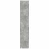 Narrow Tall Cabinet Concrete Grey 30 x 42.5 x 225 cm Particleboard