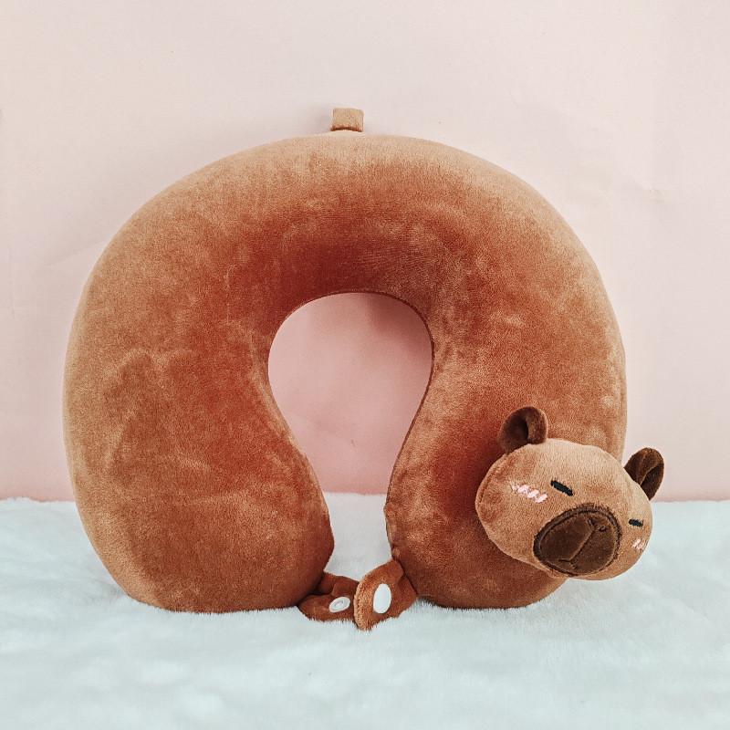 Stitch Cartoon U Neck Pillow Memory Foam Travel Cushion For Office Napping