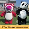 Strawberry Bear & Panda Inflatable Mascot Costume for Adults - Long Hair & Polar Bear Styles