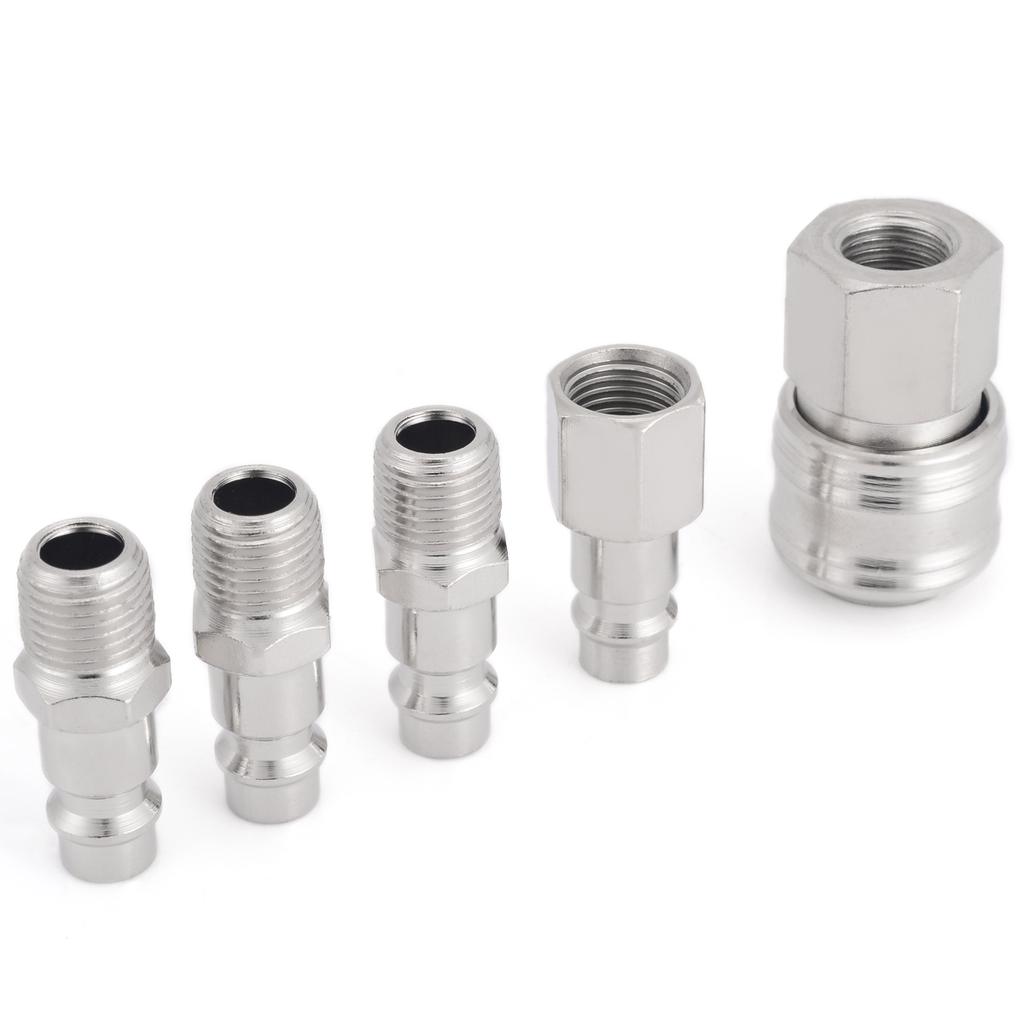 Maijiabao, 5 шт., еврофитинги для шлангов для воздушных линий, быстроразъемный разъем для компрессора, 1/4 дюйма, набор BSP