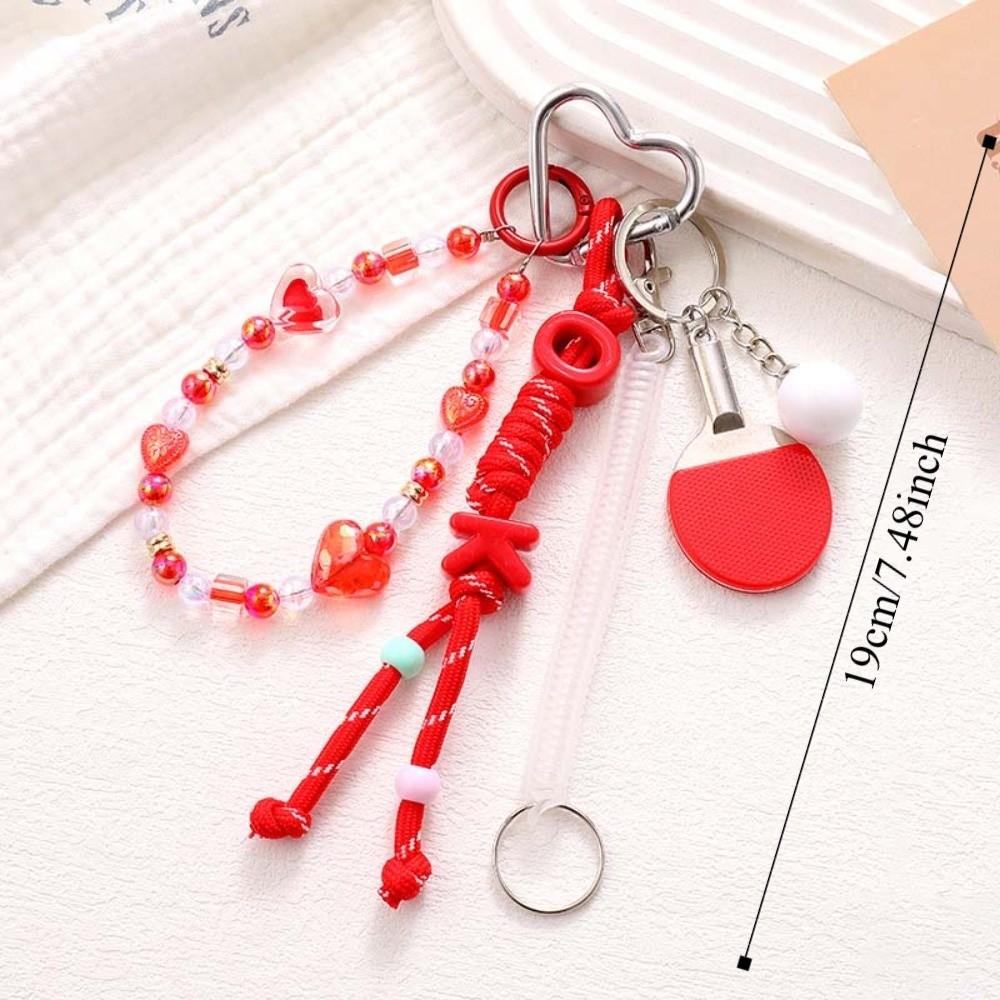 Hanging Chain Baseball Braid Rope Pendant Stylish Design Braided Bag Charm Keychain Ornament