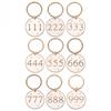 Angel Number Keyring (Pack of 9)