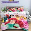 Princesses Colorful Gowns Print 3Pcs Bedding Setduvet Cover With 2 Bedropillowcase Home Birthday Gift