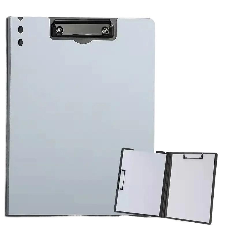 1pc A4 File Folders, Documents Organizer, Clipboard With Cover, Paper Folder For Business & School, Stationery & Office Supplies
